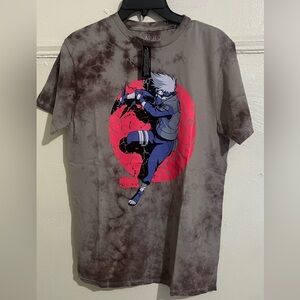 Graphic Ninja Print Brown T-Shirt